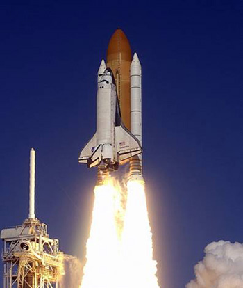 Columbia space shuttle launch