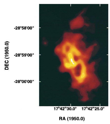 Infrared image of the mini-spiral at the Galactic Center