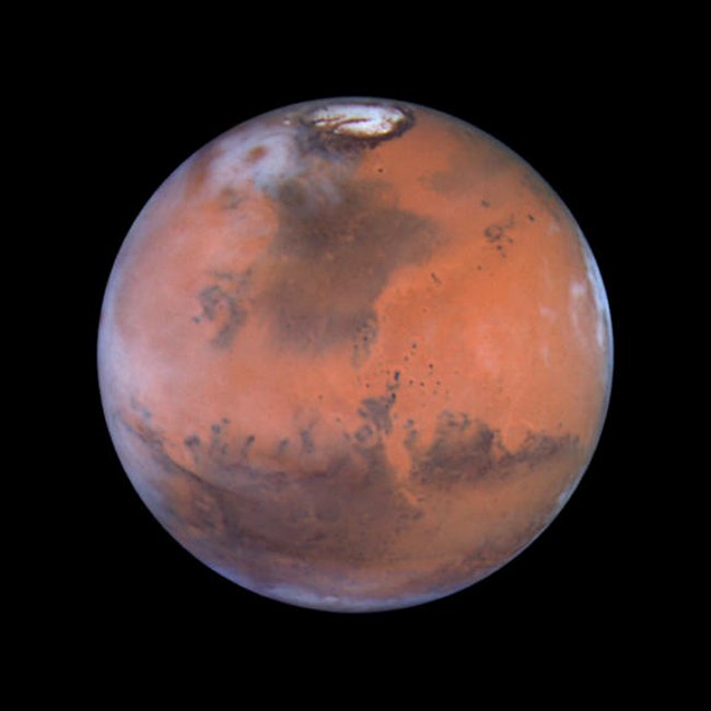 Mars from the Hubble telescope
