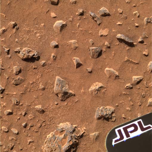 Mystery soil and rocks on Mars